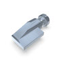 Innenschleifdüse Schlitzbreite 40x2,0mm gerader Strahl (2-DU-I-SL-40-GS) 3D-Ansicht