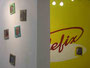 Bei der Ausstellung "Telefix", 2008, Krokin Galerie Moskau