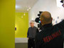 Bei der Ausstellung "Telefix", 2008, Krokin Galerie Moskau