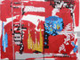 mit  Leiter 2011 I  1,50 m x 1,10 m I Acryl auf Leinwand