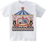 馬姫様（FOAL PRINCESS）Tシャツ／イラスト 馬 擬人化 お姫様 動物 馬車 可愛い メリーゴーランド 女の子 ハート　Illustration horse anthropomorphic princess animal carriages cute Carousel girl Heart