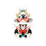 カブトムシと西瓜（リメイク）Beetle and watermelon (remake)アクリルバッジ