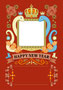 巳年イラスト年賀状デザイン「王冠エンブレムフレーム」HAPPY NEW YEAR（Year of the snake illustration new year's card greeting post card design material crown emblem frame）