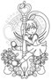 【無料ぬりえ用線画イラスト】梨音ちゃん