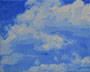 Nuages 3, 2025, huile sur toile, 24 cm x 30 cm