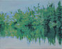 Lac de Torcy 1, 2025, huile sur toile, 24 cm x 30 cm