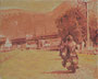 Route de Sion, 2025, huile sur toile, 24 cm x 30 cm