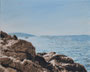 Ile du Levan 2, 2025, huile sur toile, 24 cm x 30 cm