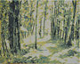 Sous bois, 2025, huile sur toile, 24 cm x 30 cm