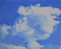 Nuages 2, 2025, huile sur toile, 24 cm x 30 cm