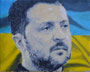 Volodymyr Zelensky, 2025, huile sur toile, 24 cm x 30 cm