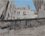 Rue des Bernardins, Paris, 2025, huike sur toile, 24 cm x 30 cm