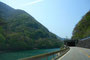 神通川の上流高原川と並走するR41 (同乗者撮影)