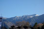 駅から木曽駒ケ岳を望む