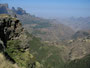 Äthiopien. Der Norden. Der Simien-Nationalpark. Hier befinden wir uns auf dem "Dach von Afrika". Viele Gipfel des Simien-Gebirges erreichen 4.000 m Höhe.