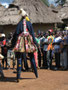 Elfenbeinküste. Dorfbesuch beim Stamm der Yacouba. Traditionelles Fest mit geheimnisvollen Tänzen der Yacouba.