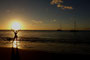 Karibikinsel Dominica. Mit einem phantastischen Sonnenuntergang hat uns die Karibik ins kalte Deutschland verabschiedet.