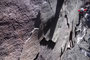 Süditalien. Sizilien. Der Ätna ist mit einer Höhe von ca. 3.350 m Europas mächtigster Vulkan. Durch diese Gänge strömt die heiße Lava von den aktiven Kratern hinab ins Tal. 