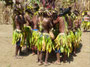 Papua Neuguinea. Provinz East New Britain. Masken-Zeremonie in Kokopo. Einmal im Jahr treffen sich die Einheimischen aus allen Provinzen, um ihre Tänze und Riten aufzuführen. Mit Hilfe der traditionellen Masken sollen die bösen Geister vertrieben werden.