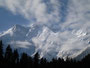 Pakistan. Blick von der Märchenwiese auf den Nanga Parbat. Der Nanga Parbat ist mit 8.126 Metern Höhe der neunthöchste Berg der Erde. Viele deutsche Bergsteiger, darunter Reinhold Messners Bruder verloren hier am "Killerberg" ihr Leben.