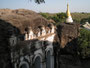 Myanmar. Monywa. Die Hpo-Win-Daung-Höhlen wurden direkt in die Felsen gehauen. Die ersten Höhlen wurden bereits im 9. Jahrhundert angelegt. Etwa 450.000 Buddha-Statuen befinden sich an diesem heiligen Ort.
