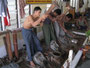 Myanmar. In der Stadt Mandalay. Besuch einer Blattgoldmanufaktur.
