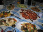 Myanmar. Hauptstadt Yangon. Abendessen.