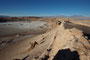 Chile. Das Valle de la Luna, das "Mondtal" in der Atacama. Die Atacamawüste ist eine der trockensten Landschaften der Erde. Es gibt hier Orte, an denen jahrzehntelang kein Regen registriert wurde.