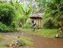 Papua Neuguinea. Provinz Eastern Highlands. Die Schlammkrieger von Asoro. Mit diesem furchteinflößenden Aussehen wurden früher die feindlichen Stämme in die Flucht geschlagen.
