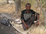Expedition Danakil-Wüste. Trekking durch die Danakil-Wüste bei über 50°C im nicht vorhandenen Schatten. Teepause.