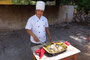 Mexico. Frisch zubereitetes Mittagessen aus dem Erdofen.