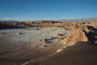 Chile. Das Valle de la Luna, das "Mondtal" in der Atacama. Die Atacamawüste ist eine der trockensten Landschaften der Erde. Es gibt hier Orte, an denen jahrzehntelang kein Regen registriert wurde.