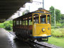 Brasilien. Rio de Janeiro. Mit der antiken Straßenbahn durch Rio.