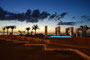 Mexico. Abendstimmung an der Uferpromenade von Campeche.