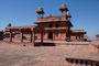 Indien. Fathepur Sikri. Palastanlage von Akbar dem Großen. Akbar hielt den Ort für wundertätig und glückbringend. Er beschloß 1569, seine Residenz von Agra hierher an diesen Ort zu verlegen. 