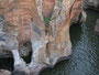 Südafrika. Die Bourke’s Luck Potholes. An der Panoramaroute in Mpumalanga liegen auch die Bourke’s Luck Potholes, wunderschöne Felsauswaschungen, die schon vor vielen Millionen Jahren durch Wasserstrudel und mitgeführtes Geröll entstanden sind.