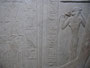 Ägypten. Die alte Hauptstadt Memphis. Wertvolle Steintafel mit uralten Hieroglyphen.