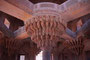 Indien. Fathepur Sikri. Palastanlage von Akbar dem Großen. Akbar hielt den Ort für wundertätig und glückbringend. Er beschloß 1569, seine Residenz von Agra hierher an diesen Ort zu verlegen. 