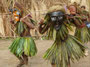 Papua Neuguinea. Provinz East New Britain. Masken-Zeremonie in Kokopo. Einmal im Jahr treffen sich die Einheimischen aus allen Provinzen, um ihre Tänze und Riten aufzuführen. Mit Hilfe der traditionellen Masken sollen die bösen Geister vertrieben werden.