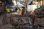 Indien. Varanasi. Was Mekka für die Moslems, das ist Varanasi für die Hindus - die Heiligste unter den Städten. 