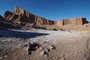 Chile. Das Valle de la Luna, das "Mondtal" in der Atacama. Die Atacamawüste ist eine der trockensten Landschaften der Erde. Es gibt hier Orte, an denen jahrzehntelang kein Regen registriert wurde.