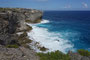 Karibikinsel Guadeloupe. Spektakulär ist die wellenumtoste Steilküste im Norden der Insel.