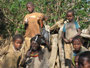 Äthiopien. Der Süden. Das Gebiet des Konso-Stammes. Dorfbesuch.