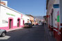 Mexico. Das Dorf Mitla.