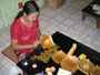 Myanmar. In der Stadt Mandalay. Besuch einer Blattgoldmanufaktur.
