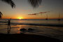 Karibikinsel Dominica. Mit einem phantastischen Sonnenuntergang hat uns die Karibik ins kalte Deutschland verabschiedet.