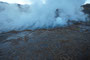 Chile. Das Geysirfeld von El Tatio. Jeden Morgen kurz vor Sonnenaufgang erwachen hier auf 4.300 m Höhe wie von Geisterhand Heißwasserfontänen und Dampfschwaden zum Leben. Bei minus 15°C ist dies ein eiskaltes Schauspiel.