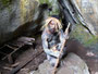 Papua Neuguinea. Provinz Eastern Highlands. Am Berg Mt.Gurupoka. Die heilige Höhle des Dorfes. Hier wurden früher Tiere und Menschen den Göttern geopfert.