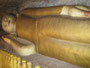 Myanmar. Monywa. Die Hpo-Win-Daung-Höhlen wurden direkt in die Felsen gehauen. Die ersten Höhlen wurden bereits im 9. Jahrhundert angelegt. Etwa 450.000 Buddha-Statuen befinden sich an diesem heiligen Ort.