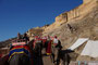 Indien. Das Amber Fort. Der gewaltige Festungspalast wurde 1592 auf Befehl von Raja Man Singh I. auf den Fundamenten älterer Burganlagen aus dem 11. Jahrhundert errichtet. 